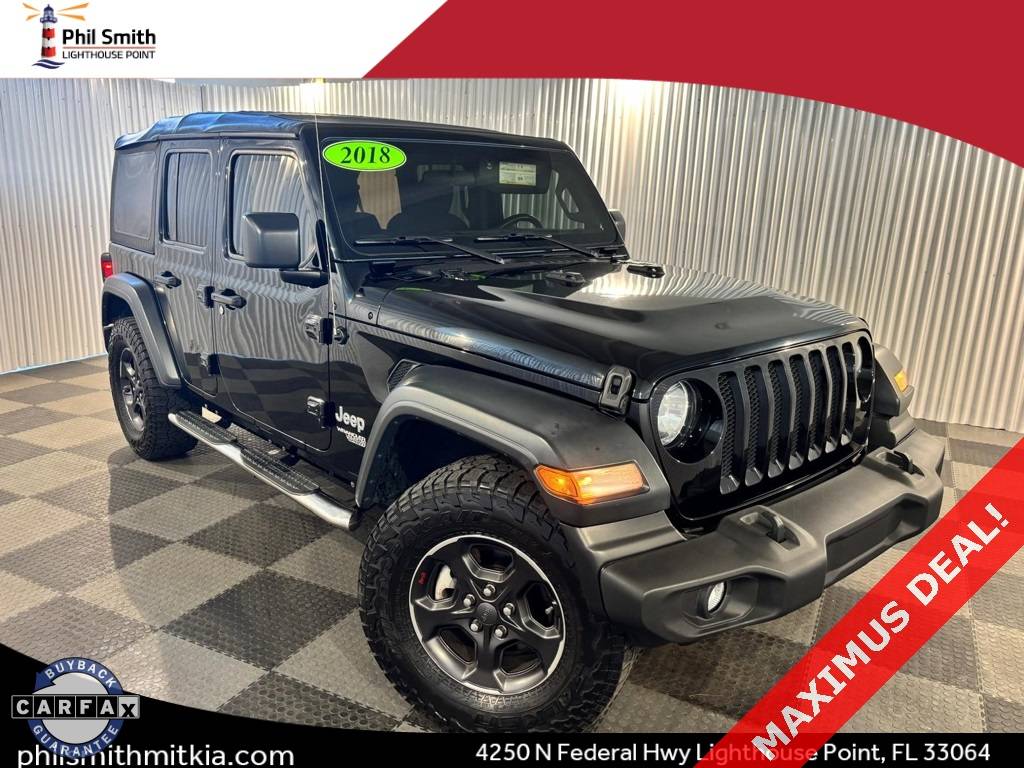 2018 Jeep Wrangler Sport S — SUV — 50,851 mi — Lighthouse Point, FL