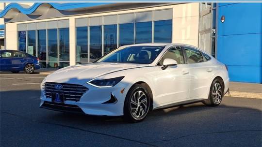 2022 Hyundai Sonata Hybrid Blue — Sedan — 35,852 mi — Chicopee, MA