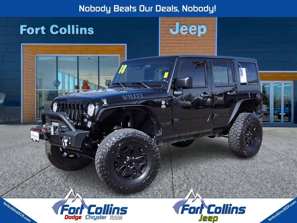 2018 Jeep Wrangler Willys Wheeler — SUV — 70,423 mi — Fort Collins, CO