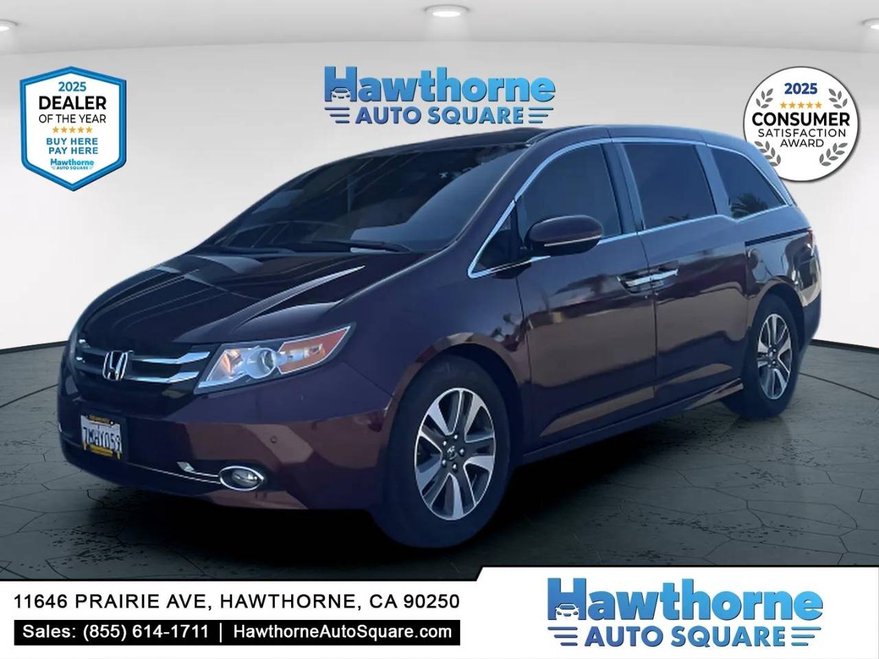 2015 Honda Odyssey Touring — Minivan — 105,588 mi — Hawthorne, CA