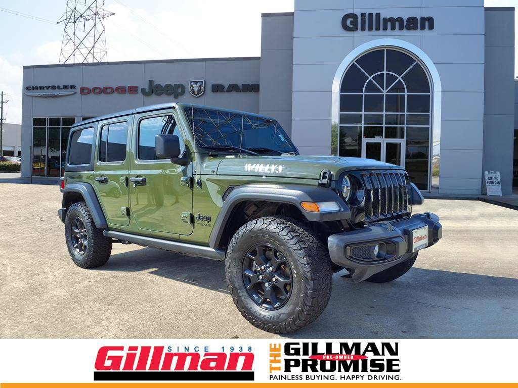 2021 Jeep Wrangler Willys — SUV — 74,637 mi — Houston, TX