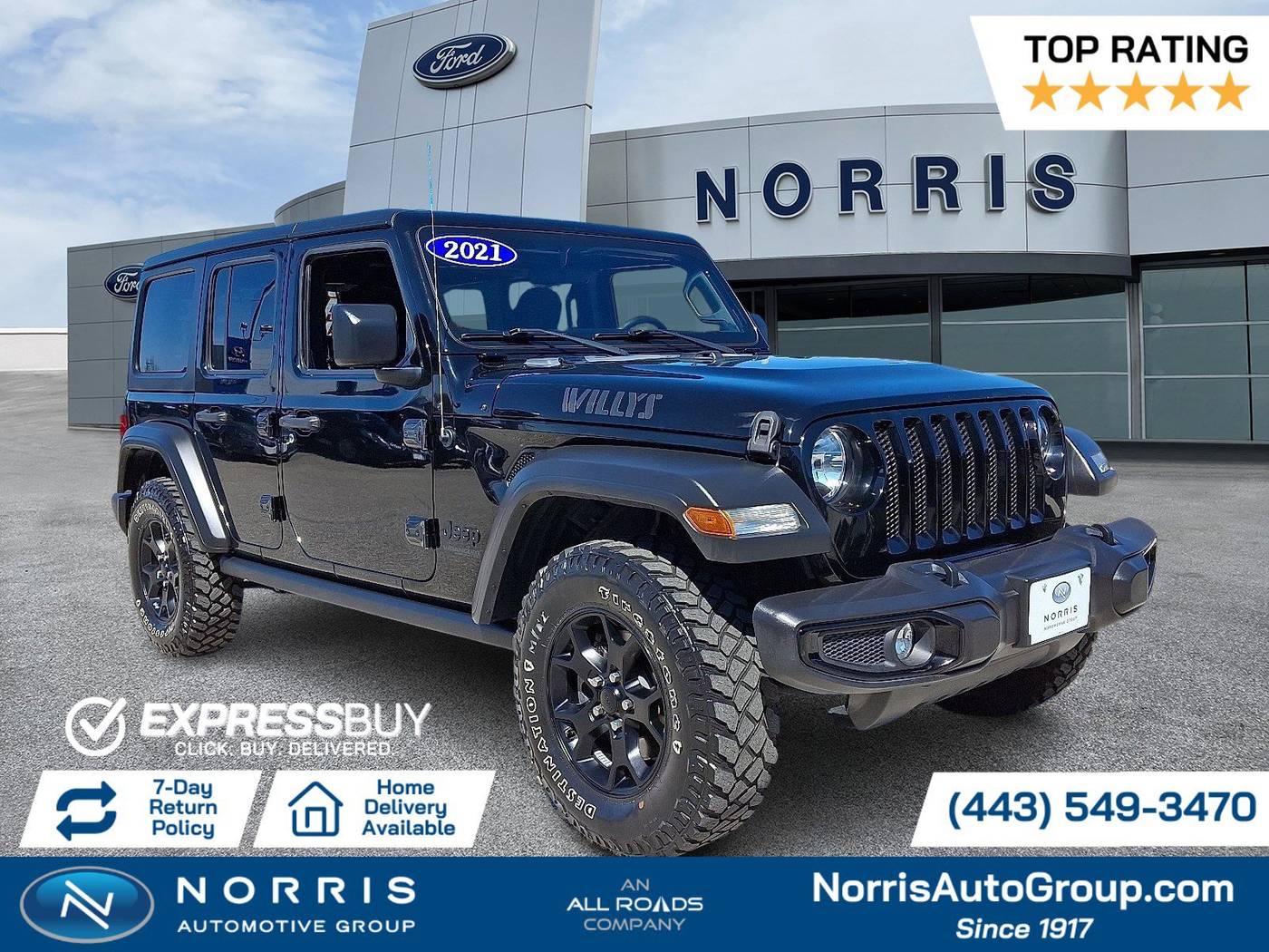 2021 Jeep Wrangler Willys Sport — SUV — 60,870 mi — Dundalk, MD