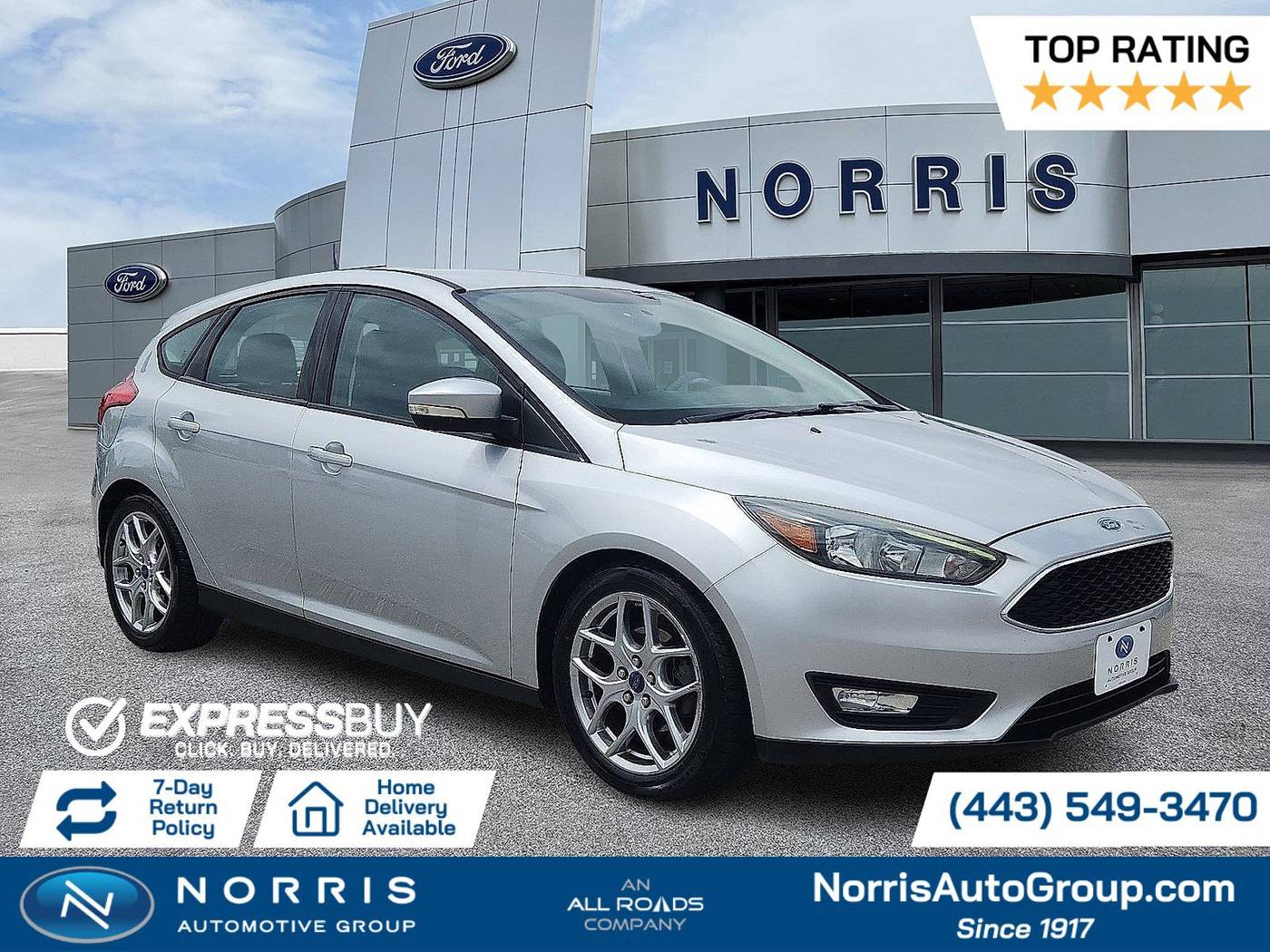 2015 Ford Focus SE — Hatchback — 116,828 mi — Dundalk, MD