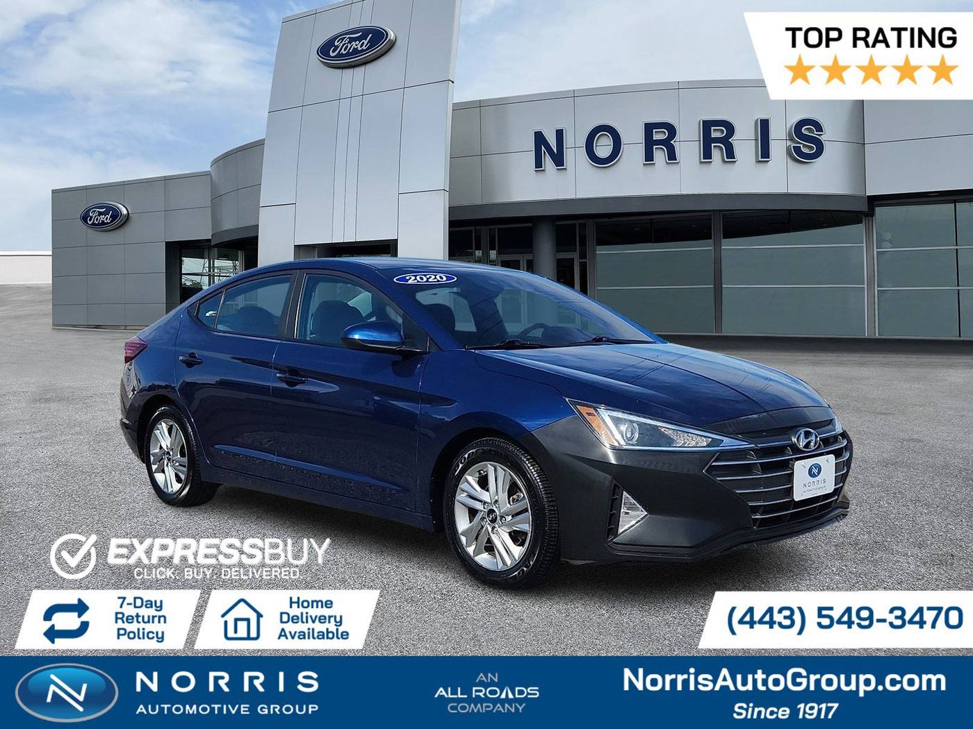 2020 Hyundai Elantra SEL — Sedan — 106,039 mi — Dundalk, MD