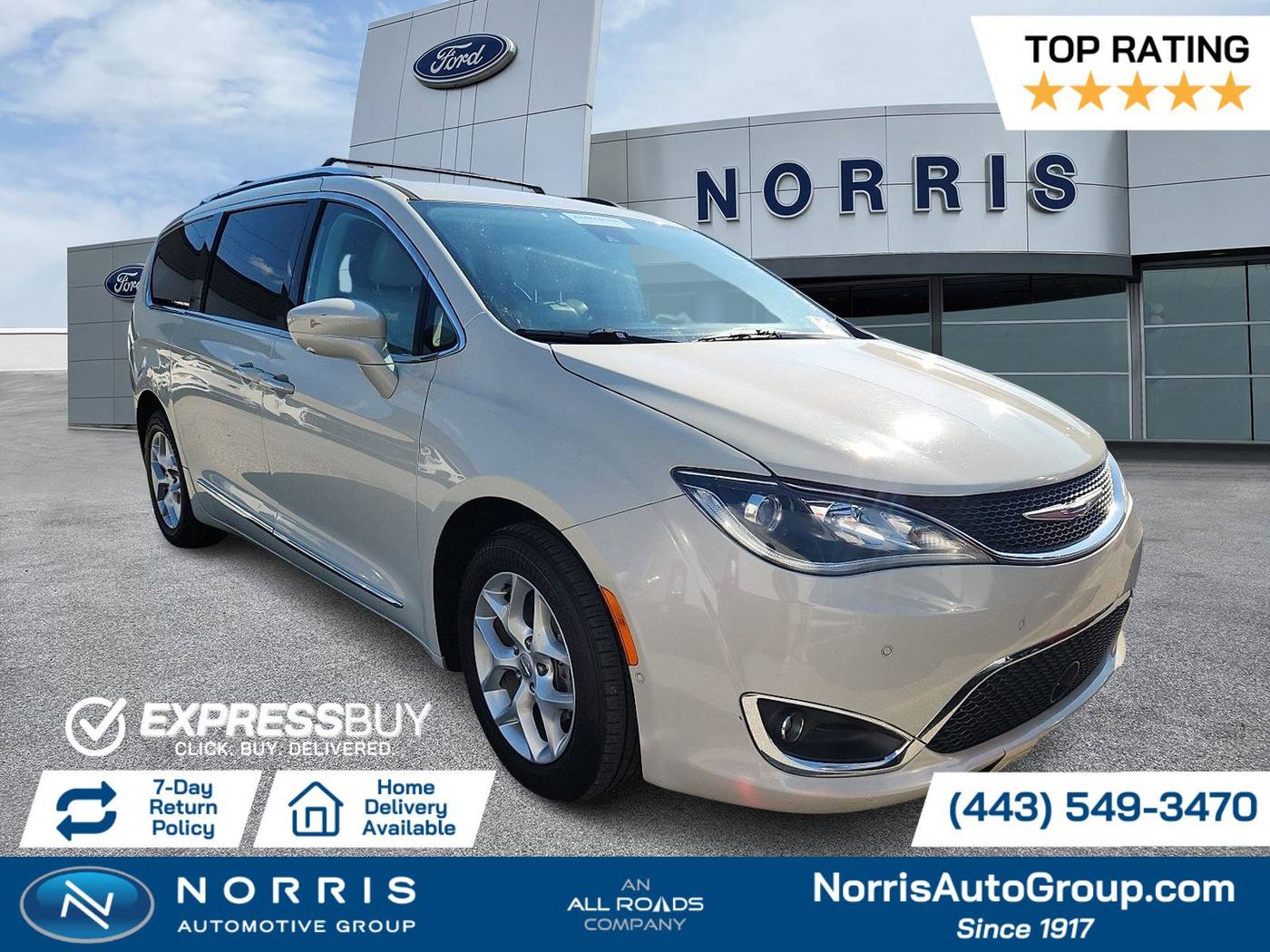 2017 Chrysler Pacifica Touring L Plus — Minivan — 79,551 mi — Dundalk, MD