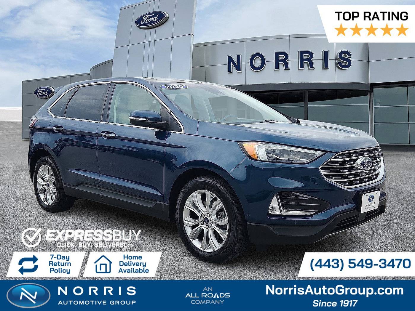 2020 Ford Edge Titanium — SUV — 50,230 mi — Dundalk, MD
