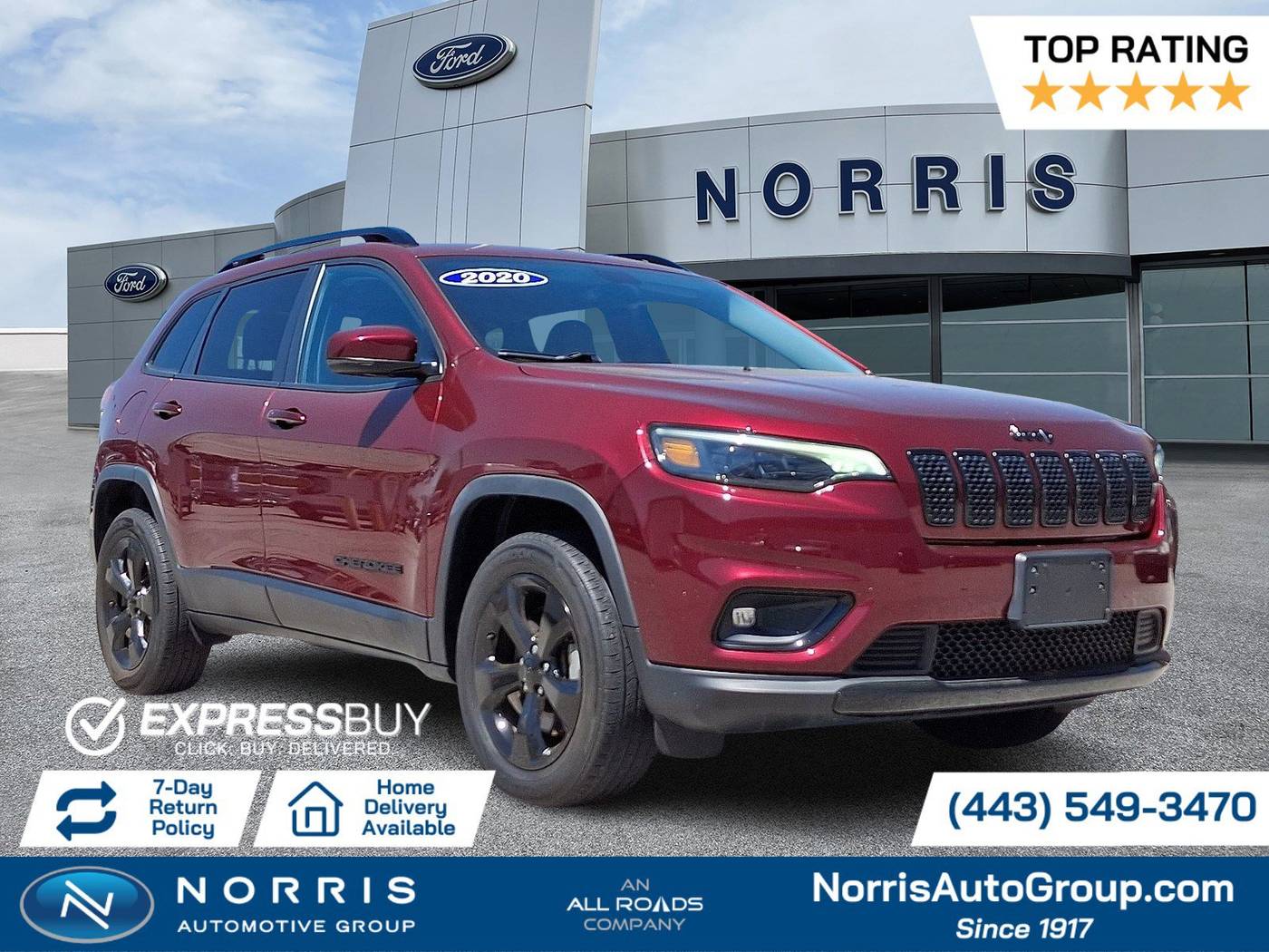 2020 Jeep Cherokee Altitude — SUV — 70,943 mi — Dundalk, MD