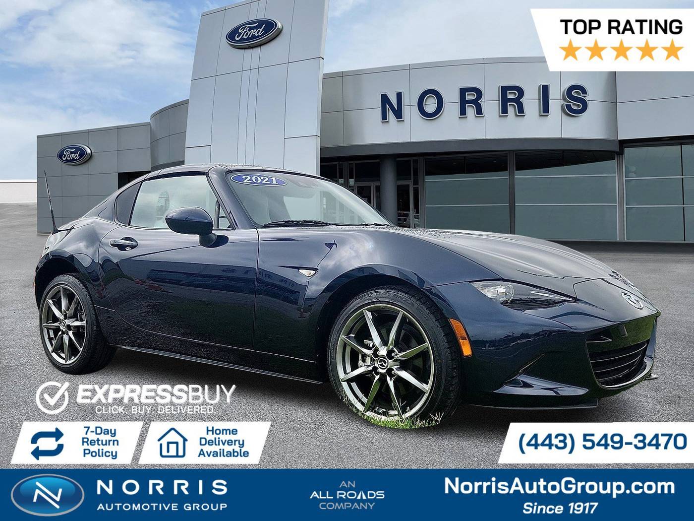 2021 Mazda MX-5 Miata Grand Touring — Convertible — 9,889 mi — Dundalk, MD