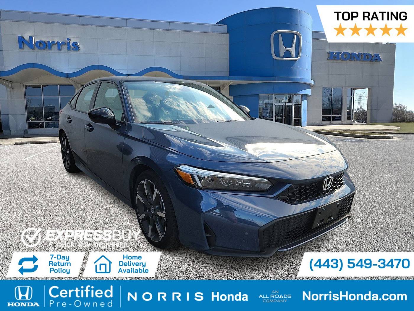 2025 Honda Civic Hybrid Sport — Sedan — 2,929 mi — Dundalk, MD