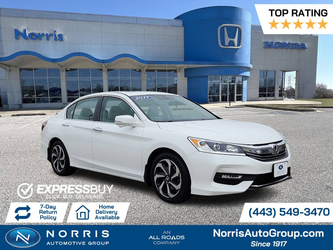 2017 Honda Accord EX-L — Sedan — 171,137 mi — Dundalk, MD