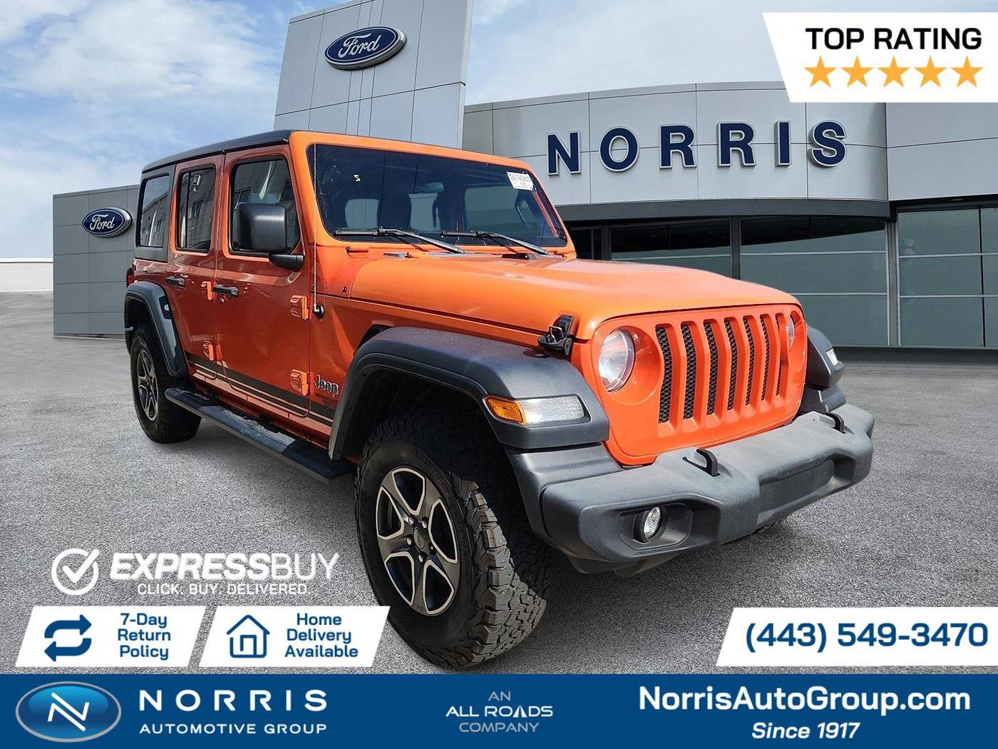 2019 Jeep Wrangler Sport S — SUV — 108,540 mi — Dundalk, MD