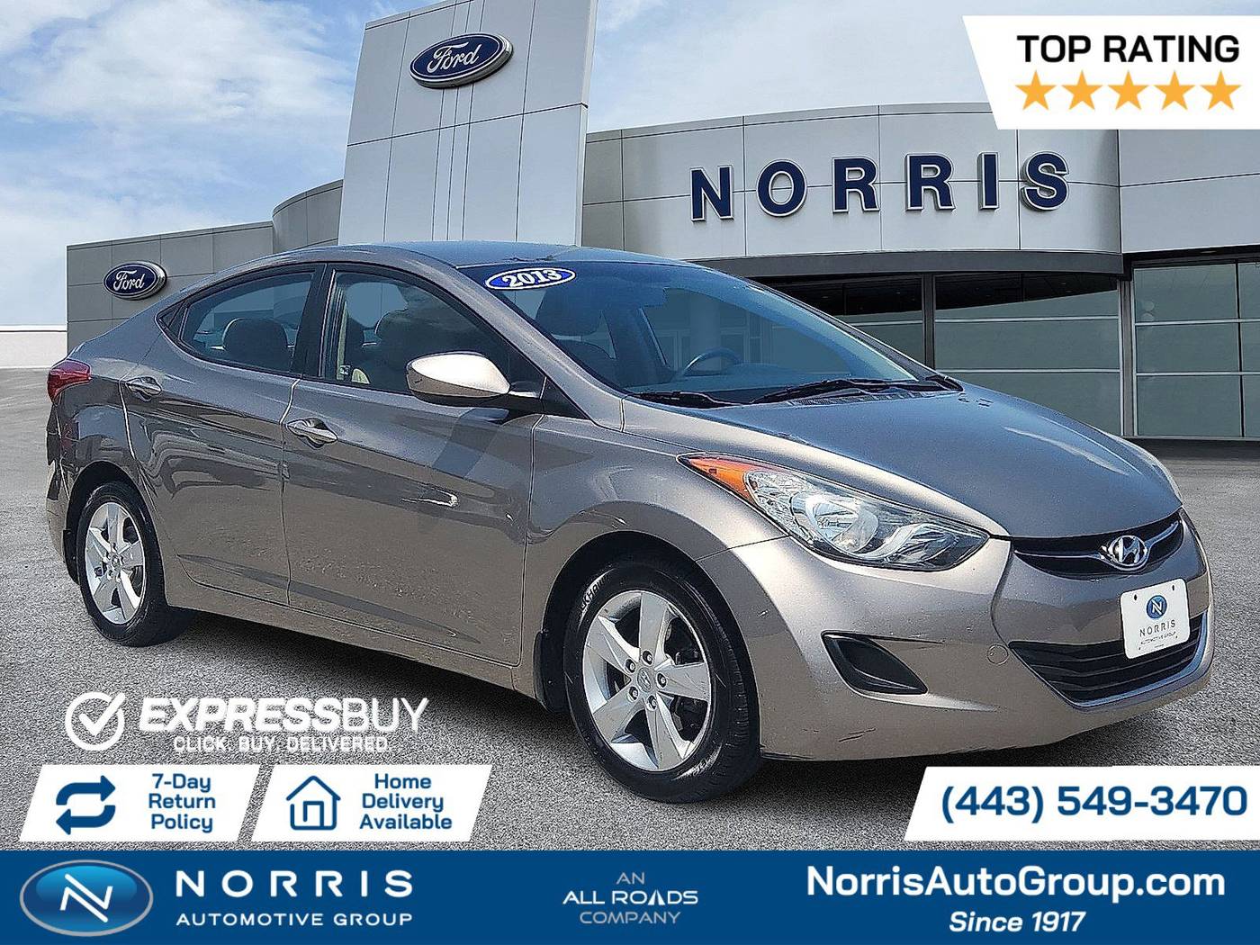 2013 Hyundai Elantra GLS — Sedan — 123,474 mi — Dundalk, MD