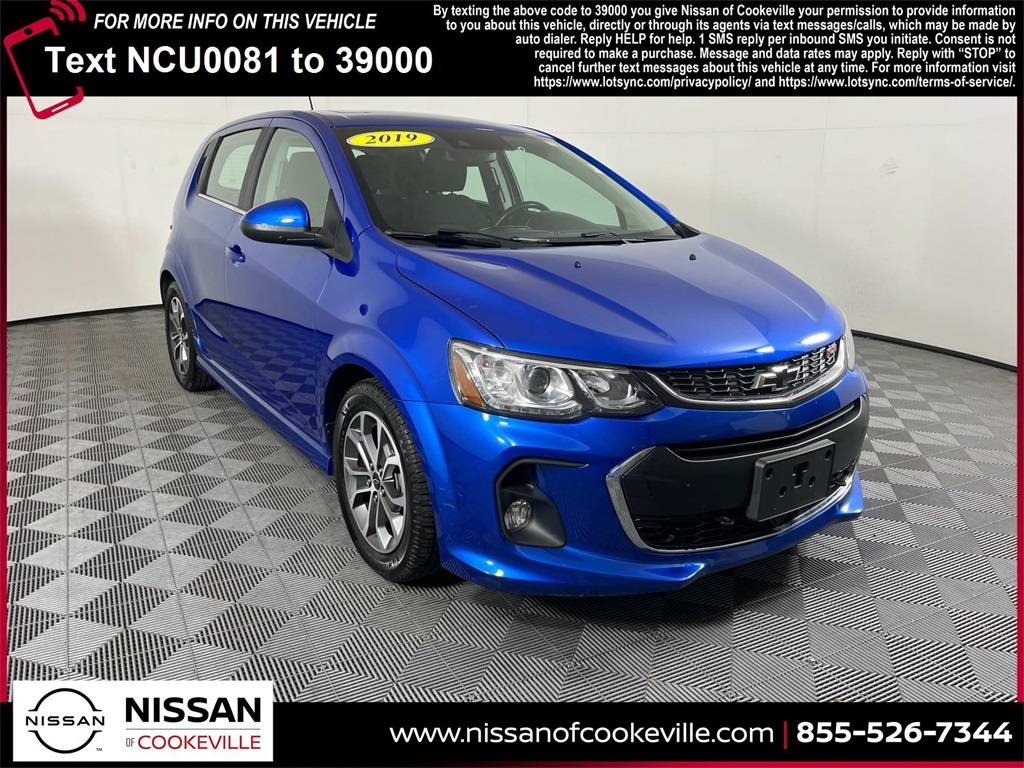 2019 Chevrolet Sonic LT — Hatchback — 43,653 mi — Cookeville, TN