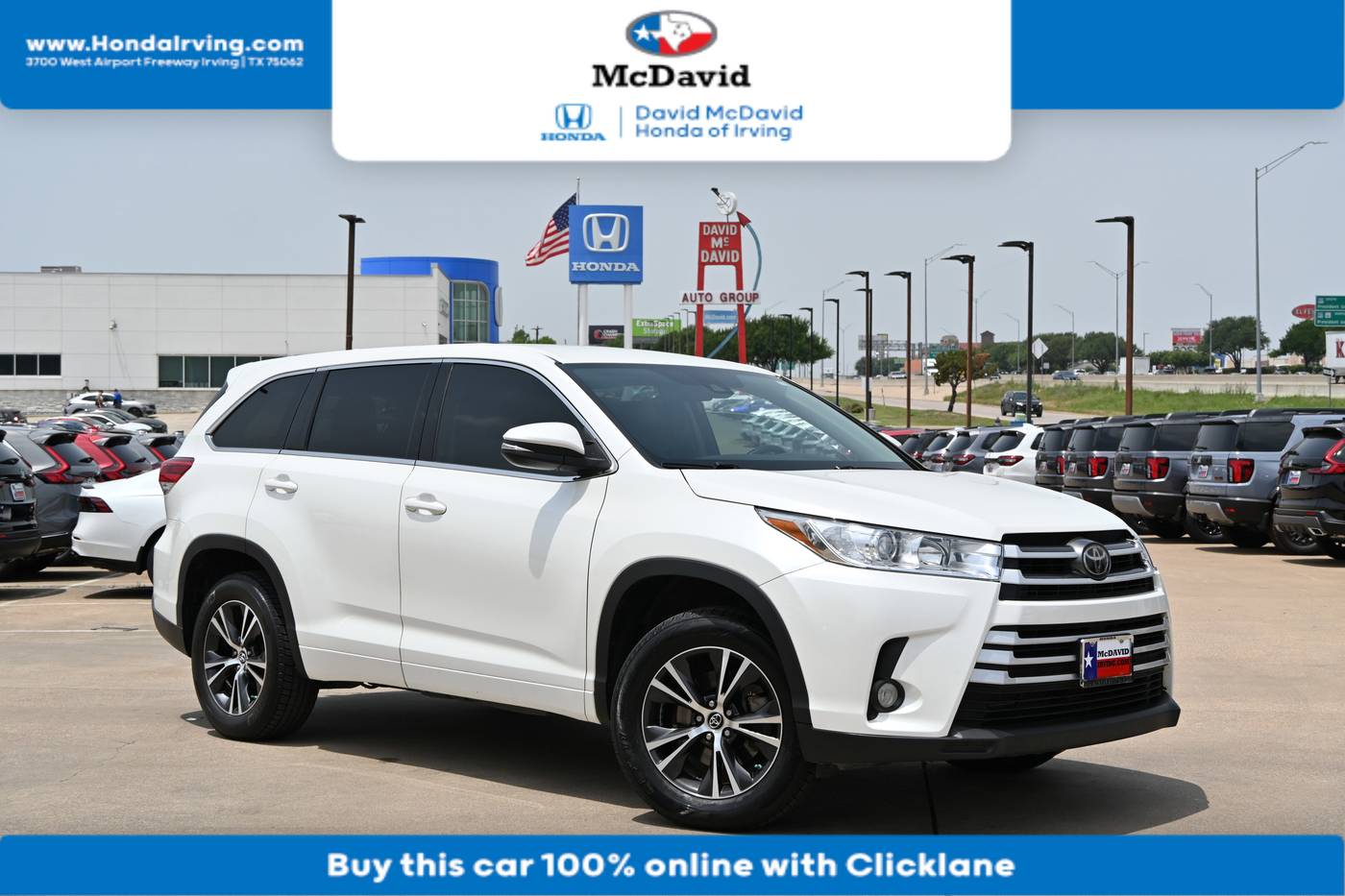 2018 Toyota Highlander LE Plus — SUV — 112,199 mi — Irving, TX