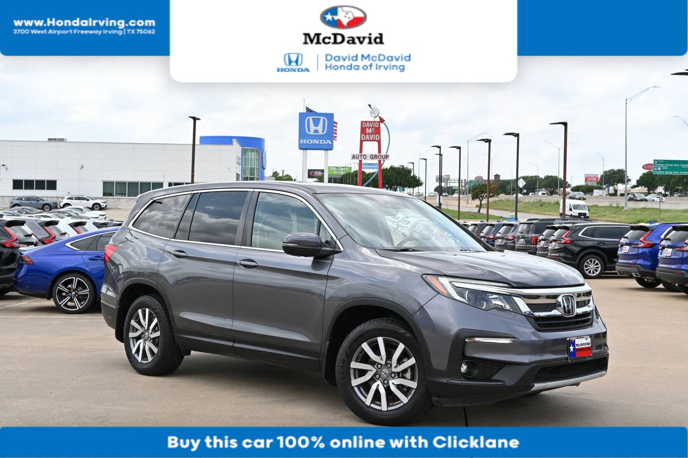 2019 Honda Pilot EX-L — SUV — 65,382 mi — Irving, TX