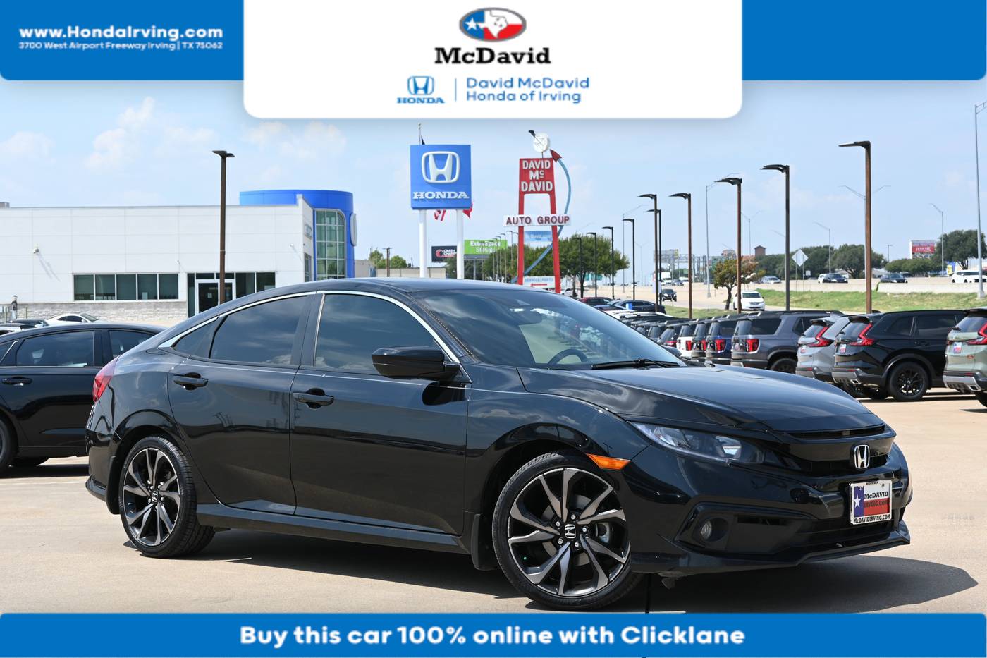 2021 Honda Civic Sport — Sedan — 84,346 mi — Irving, TX