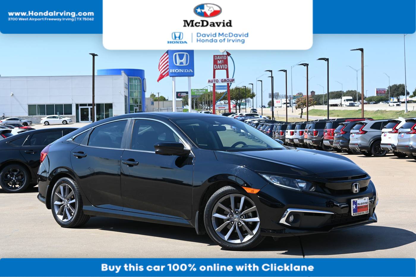 2019 Honda Civic EX — Sedan — 86,220 mi — Irving, TX