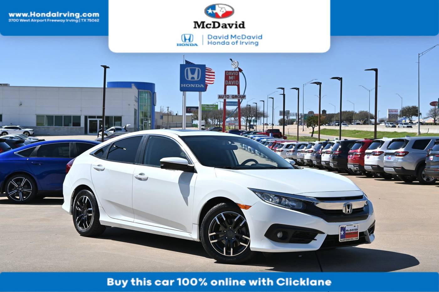 2018 Honda Civic EX — Sedan — 90,175 mi — Irving, TX