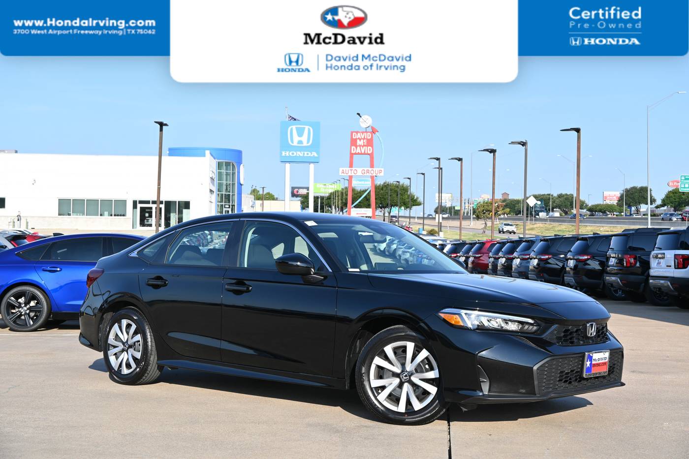 2025 Honda Civic LX — Sedan — 3,259 mi — Irving, TX