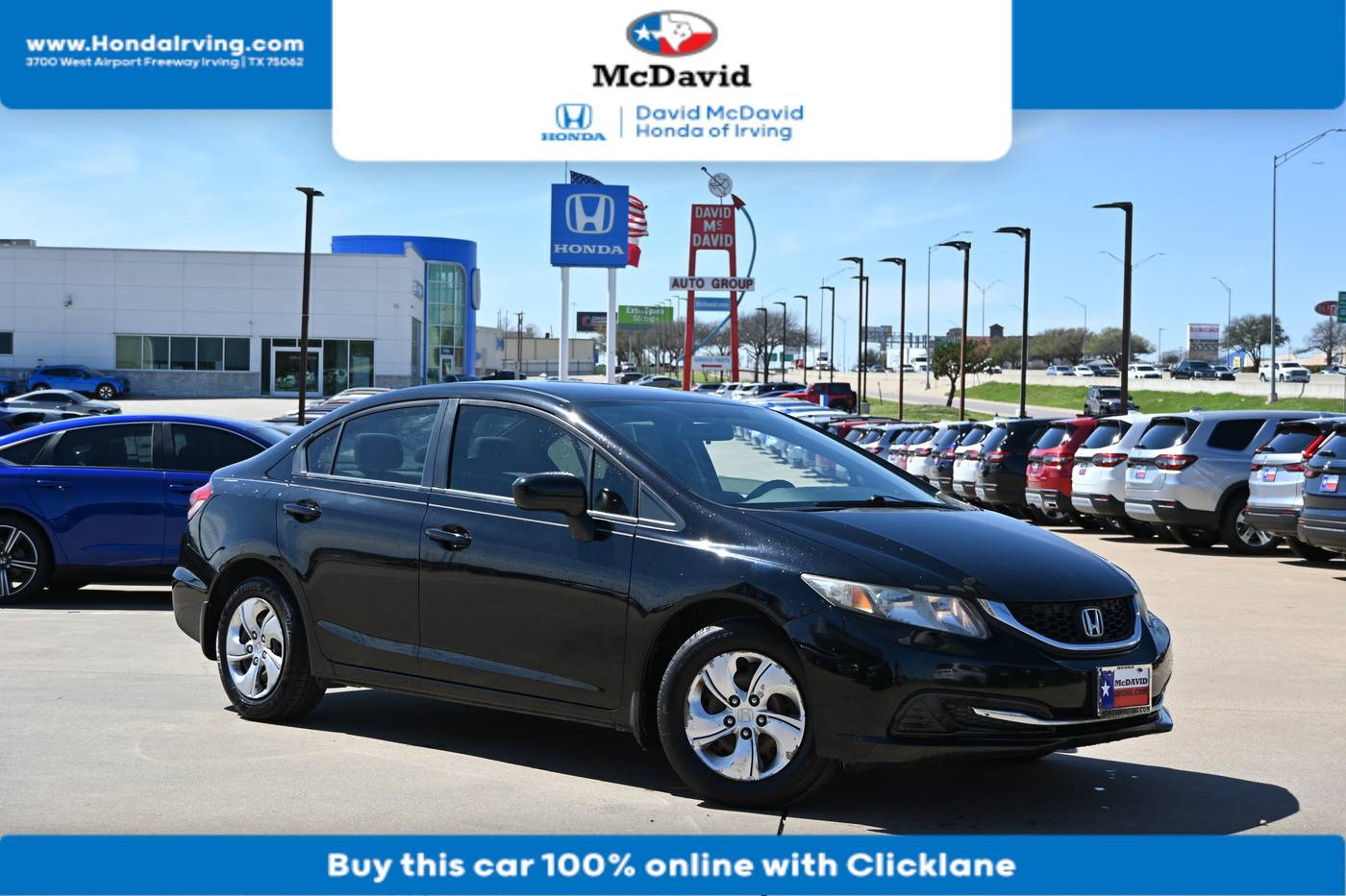 2015 Honda Civic LX — Sedan — 199,883 mi — Irving, TX