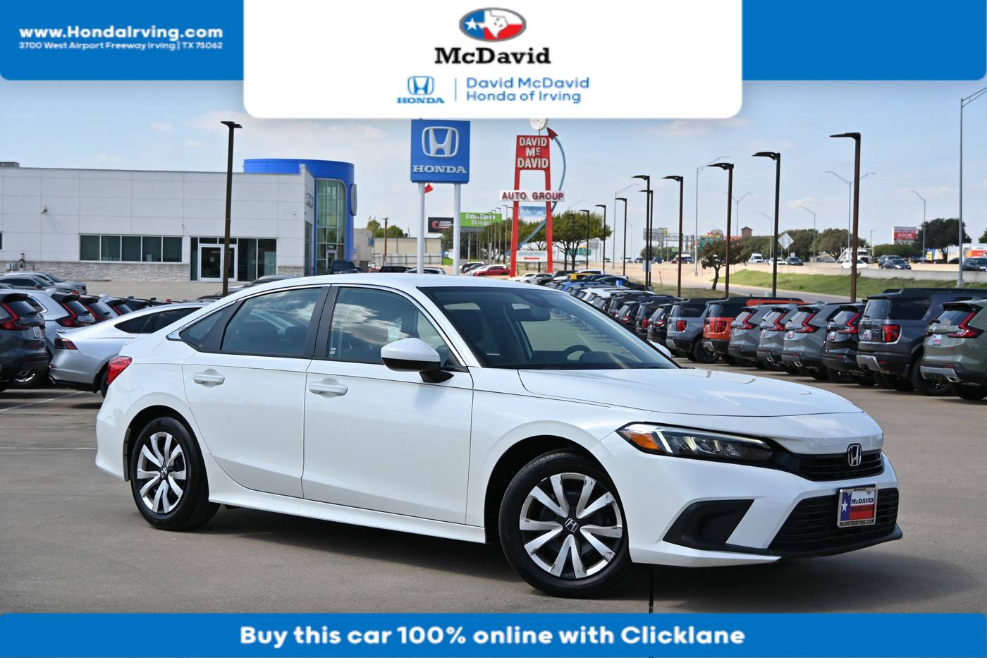 2024 Honda Civic LX — Sedan — 28,161 mi — Irving, TX