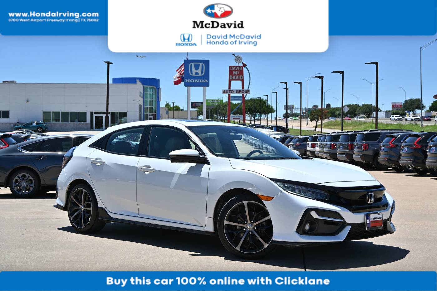 2020 Honda Civic Sport Touring — Hatchback — 63,282 mi — Irving, TX