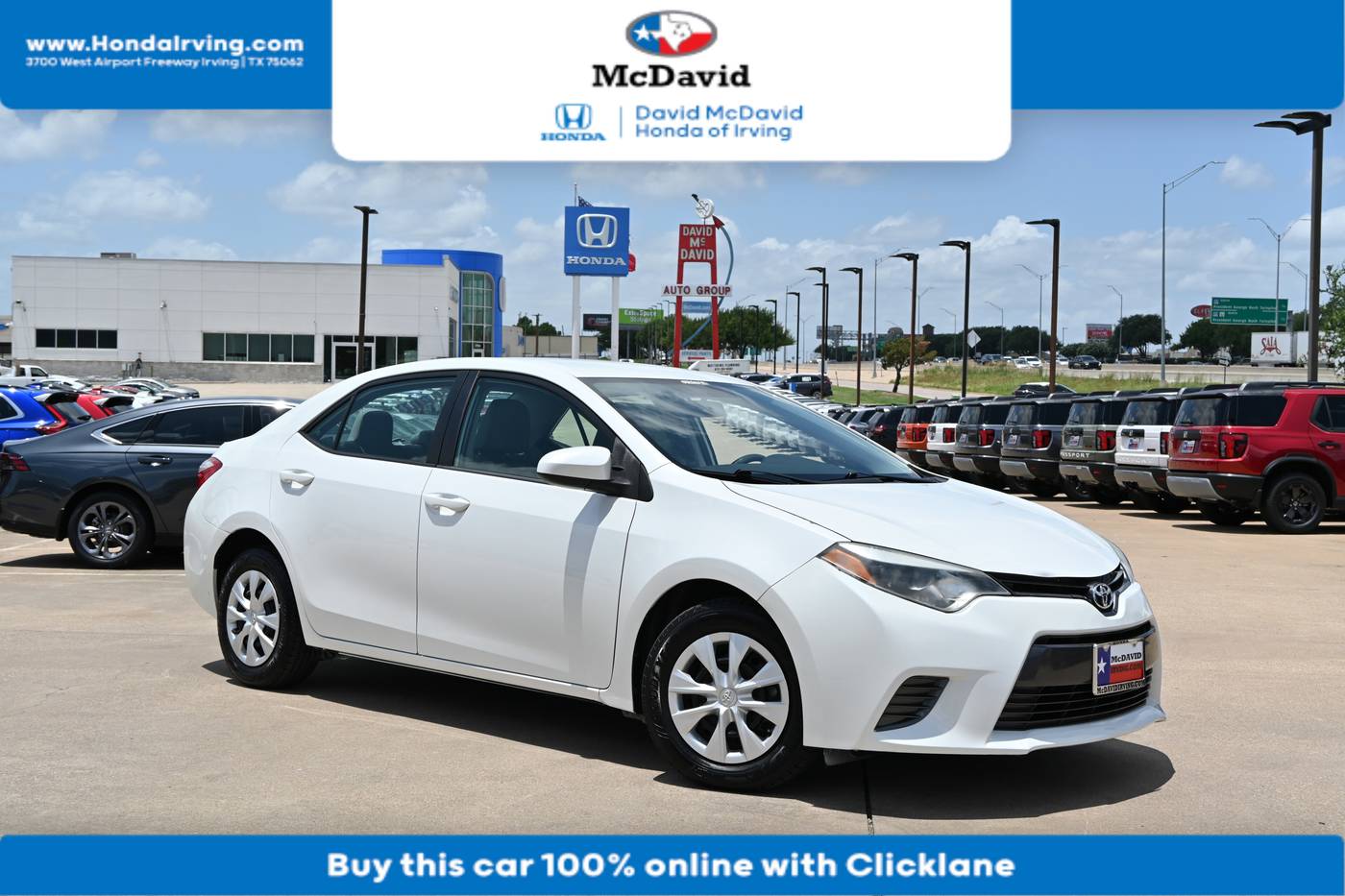 2015 Toyota Corolla LE Eco — Sedan — 105,753 mi — Irving, TX