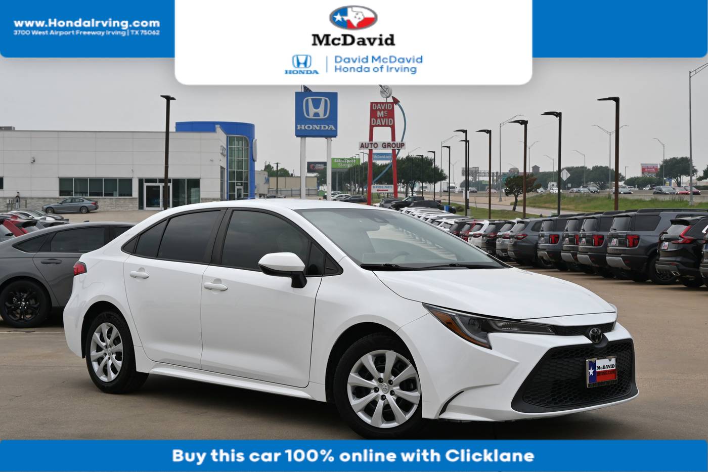 2020 Toyota Corolla LE — Sedan — 61,526 mi — Irving, TX