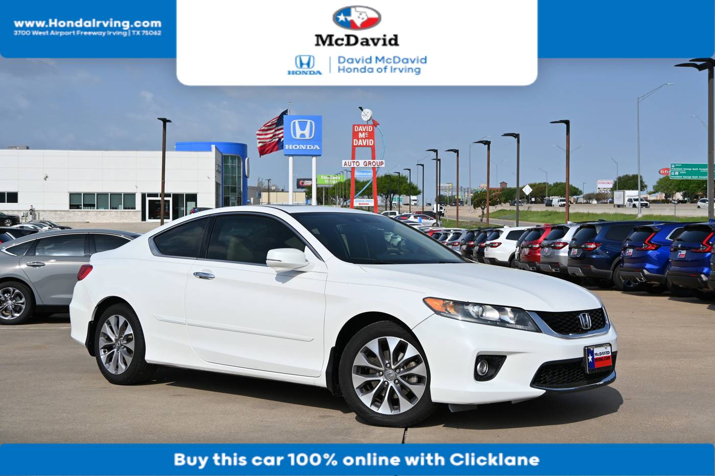 2015 Honda Accord EX-L — Coupe — 83,294 mi — Irving, TX