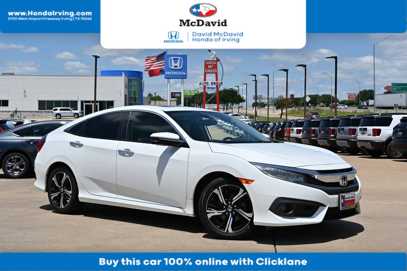 2017 Honda Civic Touring — Sedan — 88,154 mi — Irving, TX