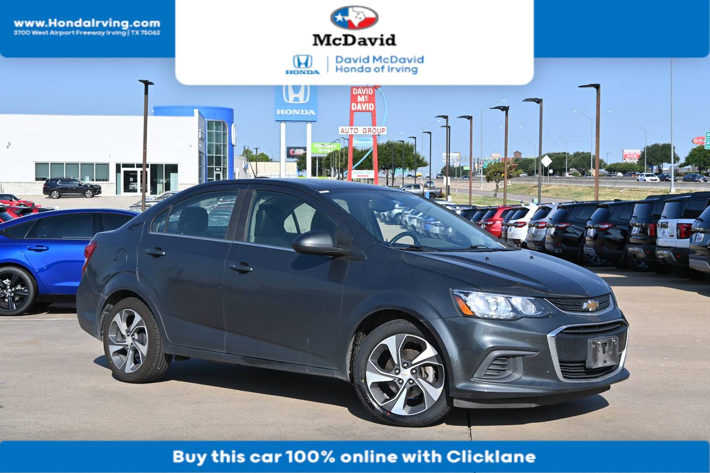 2020 Chevrolet Sonic Premier — Sedan — 100,085 mi — Irving, TX