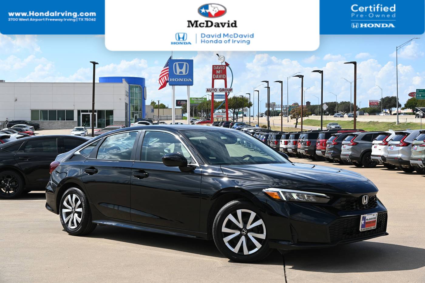 2025 Honda Civic LX — Sedan — 3,225 mi — Irving, TX