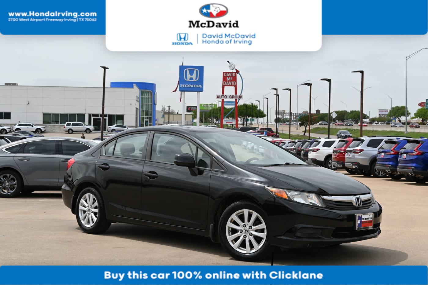 2012 Honda Civic EX — Sedan — 108,317 mi — Irving, TX