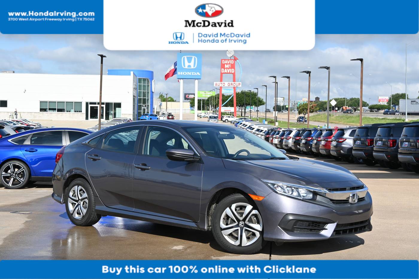 2017 Honda Civic LX — Sedan — 86,887 mi — Irving, TX