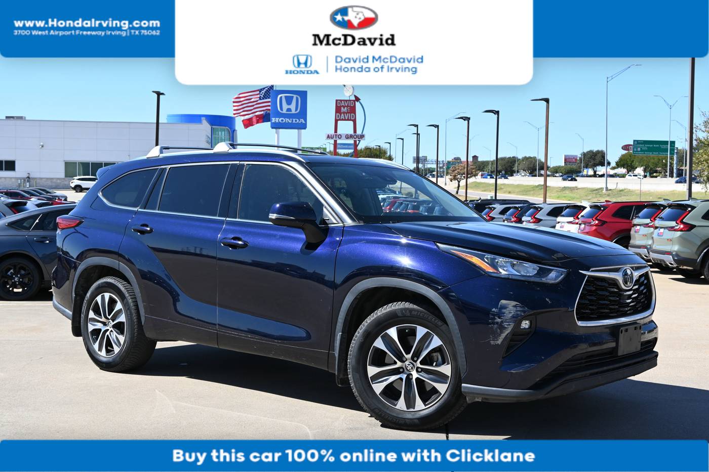 2020 Toyota Highlander XLE — SUV — 107,294 mi — Irving, TX