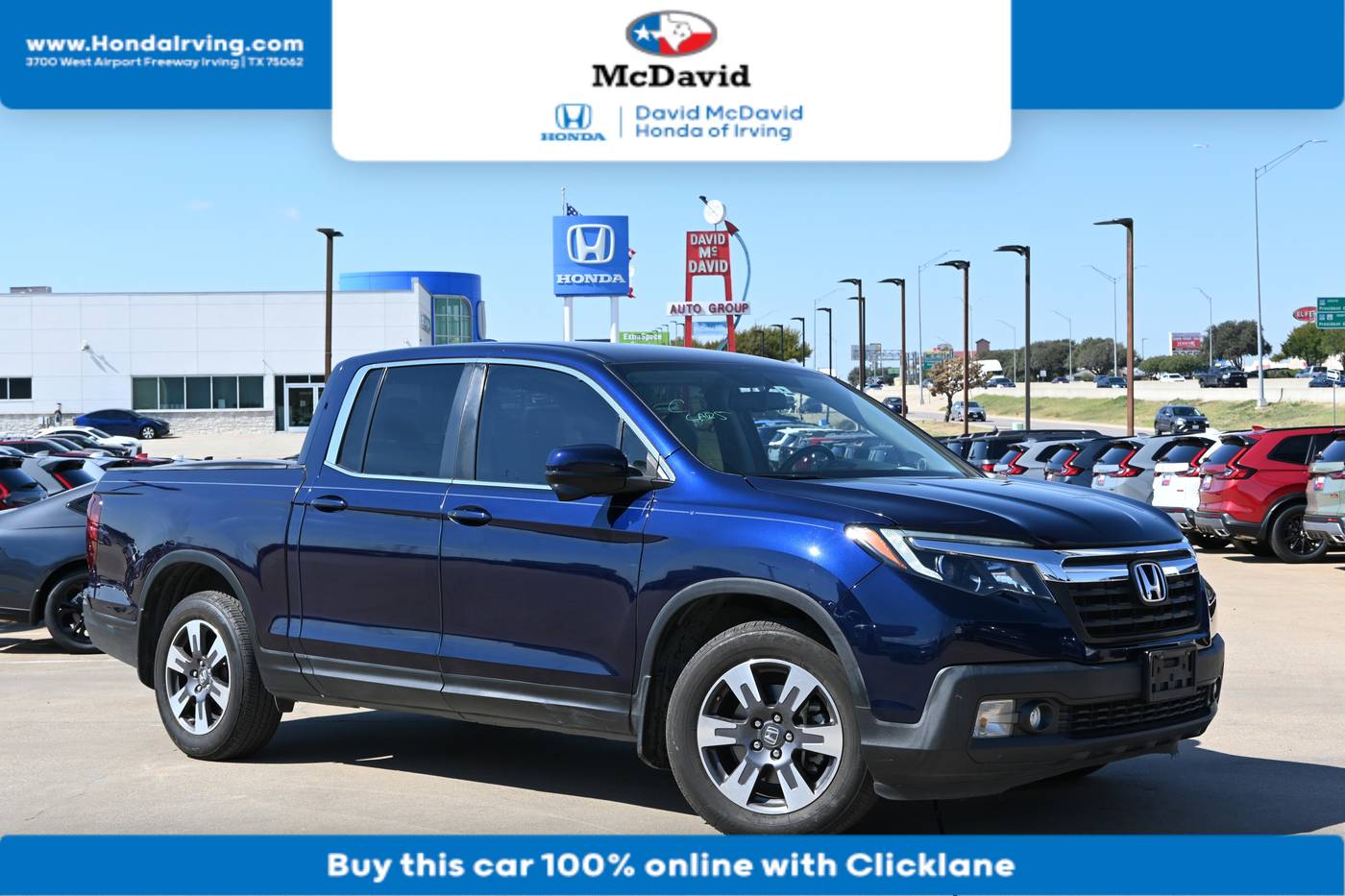2017 Honda Ridgeline RTL-T — Pickup Truck — 140,641 mi — Irving, TX