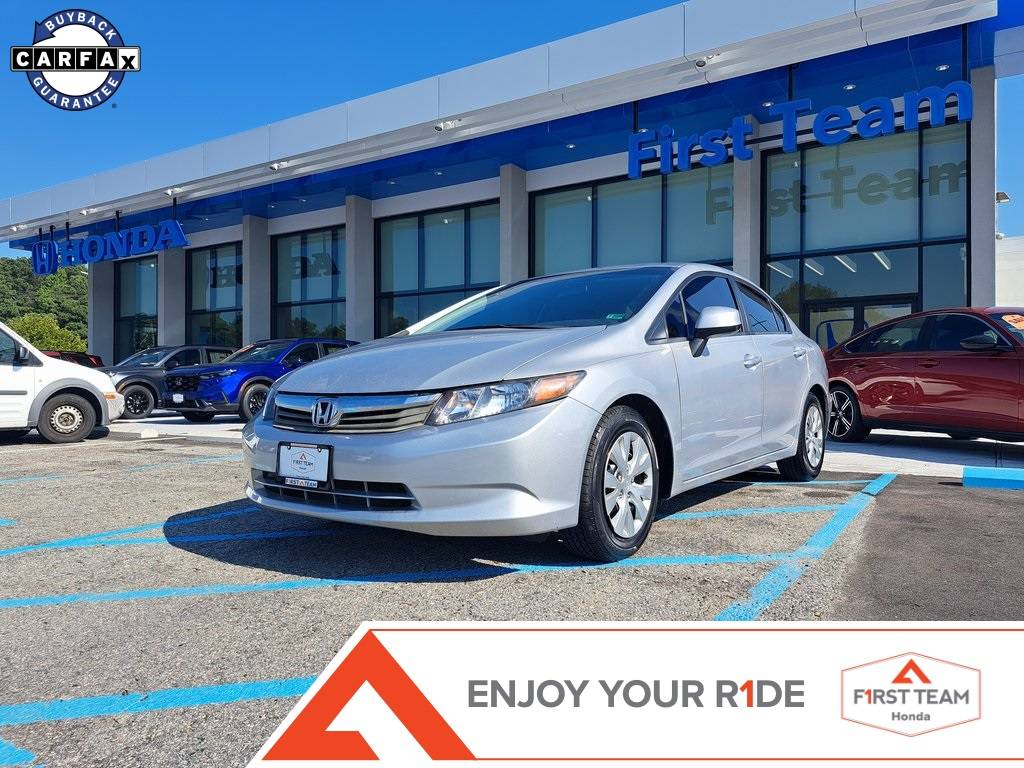 2012 Honda Civic LX — Sedan — 125,421 mi — Chesapeake, VA