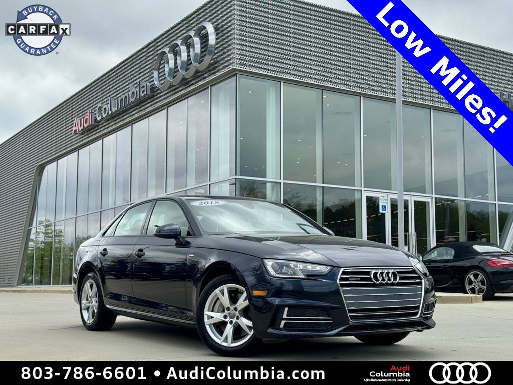 2018 Audi A4 Premium — Sedan — 68,549 mi — Columbia, SC