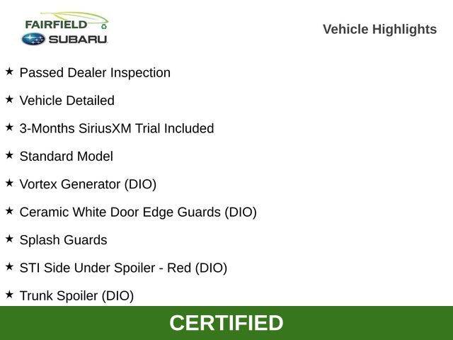 2023 Subaru WRX Standard — Sedan — 1,139 mi — Fairfield, CA