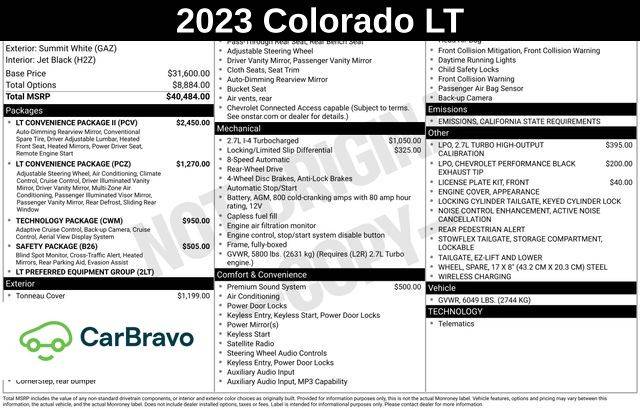 2023 Chevrolet Colorado LT — Pickup Truck — 28,155 mi — Fairfield, CA