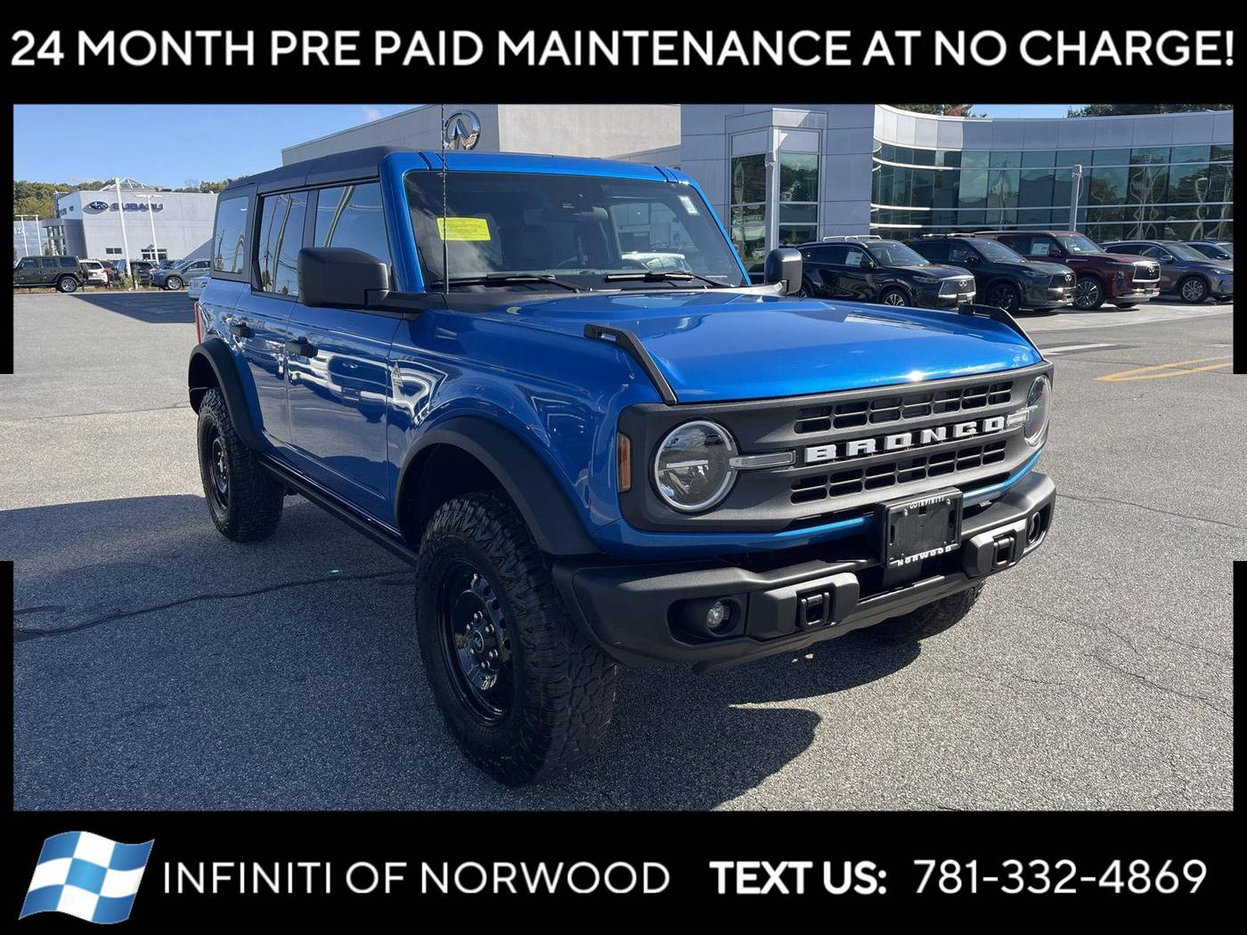 2023 Ford Bronco Black Diamond — SUV — 13,658 mi — Norwood, MA