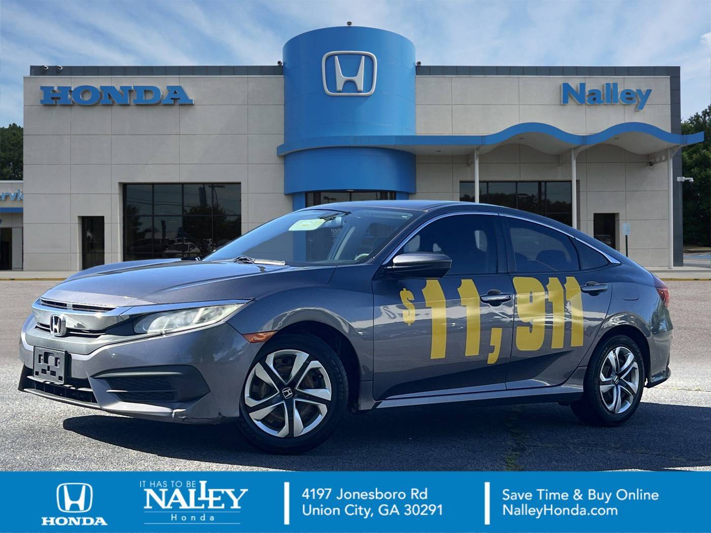2017 Honda Civic LX — Sedan — 171,366 mi — Union City, GA