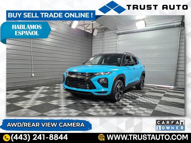 2022 Chevrolet Trailblazer RS — SUV — 52,881 mi — Sykesville, MD