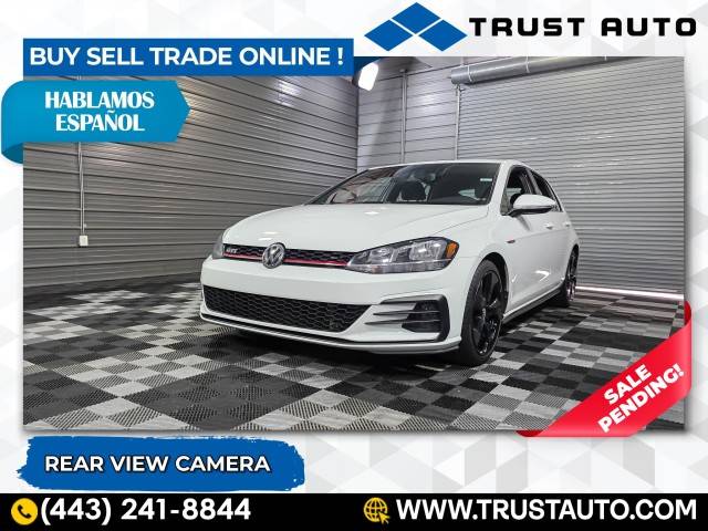 2018 Volkswagen Golf GTI S — Hatchback — 61,588 mi — Sykesville, MD