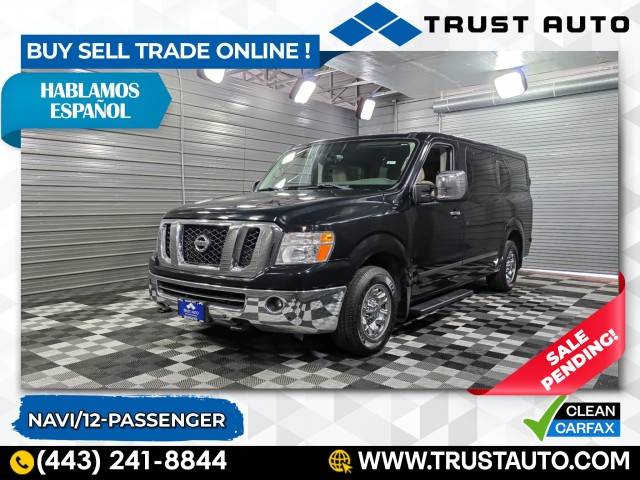 2019 Nissan NV Passenger NV3500 HD SL — Passenger Van — 49,211 mi — Sykesville, MD