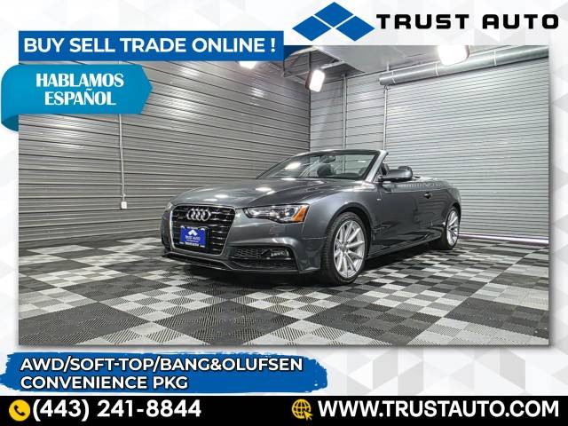 2017 Audi A5 Sport — Convertible — 42,242 mi — Sykesville, MD