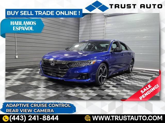 2021 Honda Accord Sport — Sedan — 37,040 mi — Sykesville, MD
