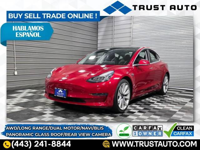 2020 Tesla Model 3 Long Range — Sedan — 28,787 mi — Sykesville, MD