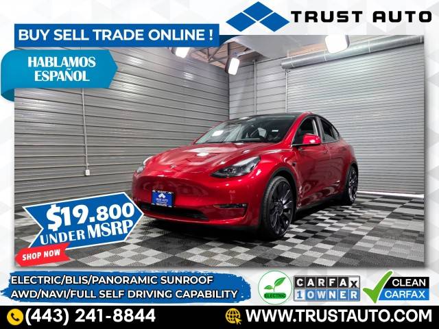 2024 Tesla Model Y Performance — SUV — 28,430 mi — Sykesville, MD