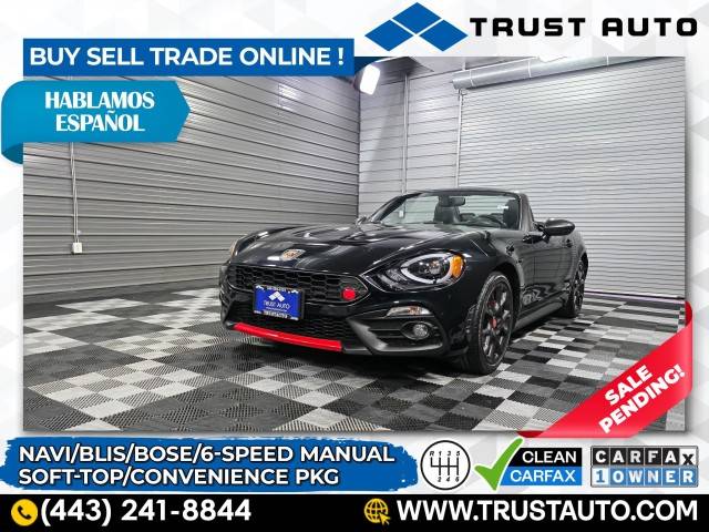 2018 FIAT 124 Spider Abarth — Convertible — 15,042 mi — Sykesville, MD